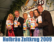 Der Hofbräu Festzelt Oktoberfestkrug 2009 wurde am 11.09.2009 vorgestellt (©Foto: Martin Schmitz)